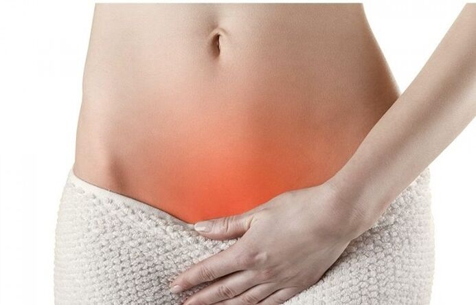 Il dolore nella zona sopra il pube è un segno di cistite acuta e cronica nelle donne